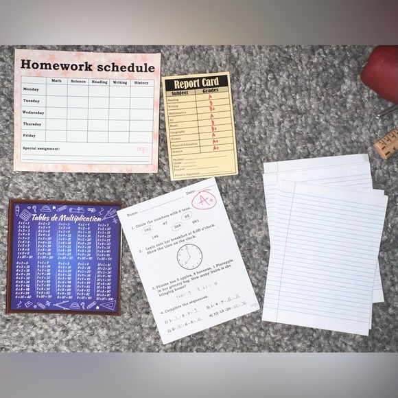 $5 DOLL ACCESSORIES SCHOOL SET. ADORABLE. $5 WHEN BUNDLED WITH 3 OR MORE ITEMS - Picture 11 of 16